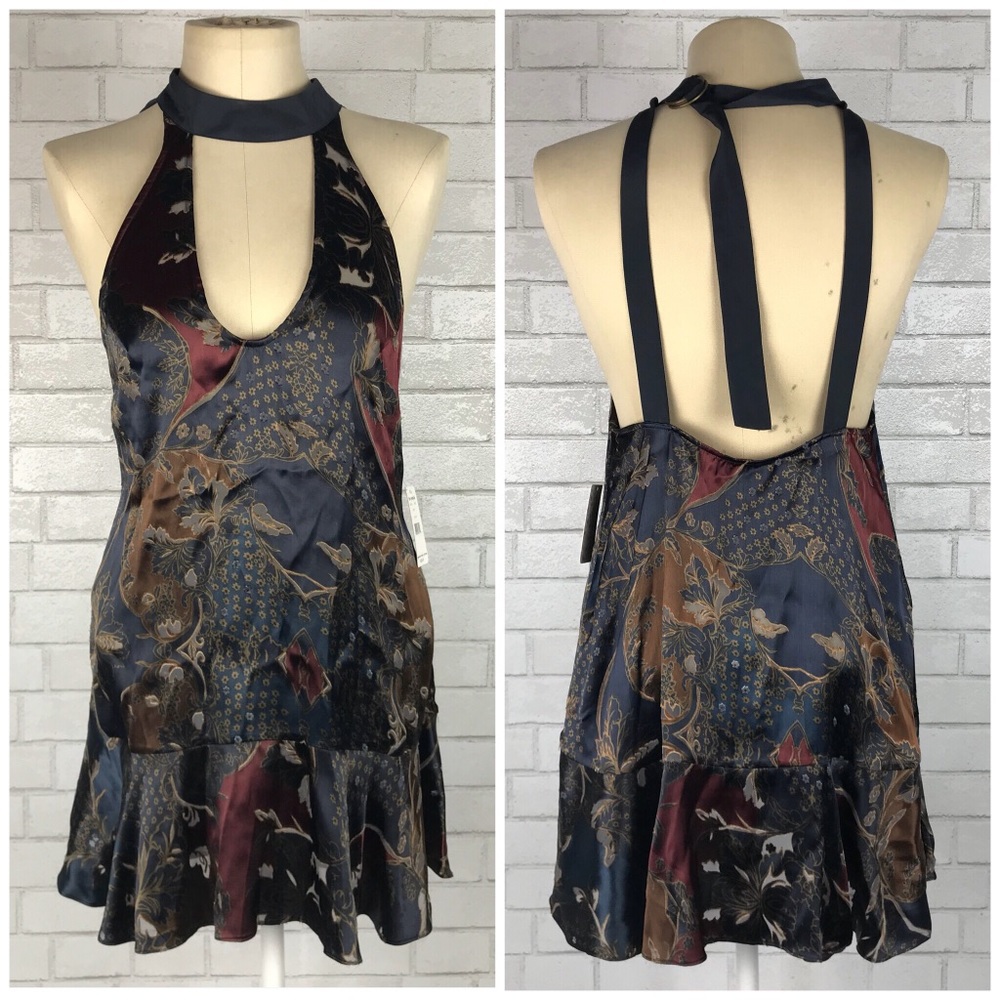 Free People Lady Love Cutout Printed Tunic Dress - Picture 2 of 8